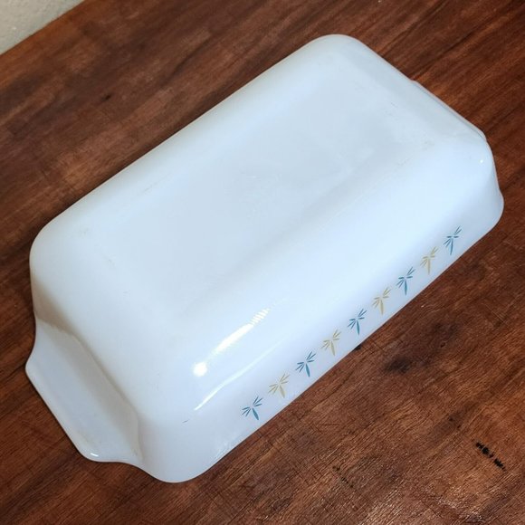 Vintage Anchor Hocking Fire King Candle Glow 10 7/8" Loaf Pan - Picture 4 of 6